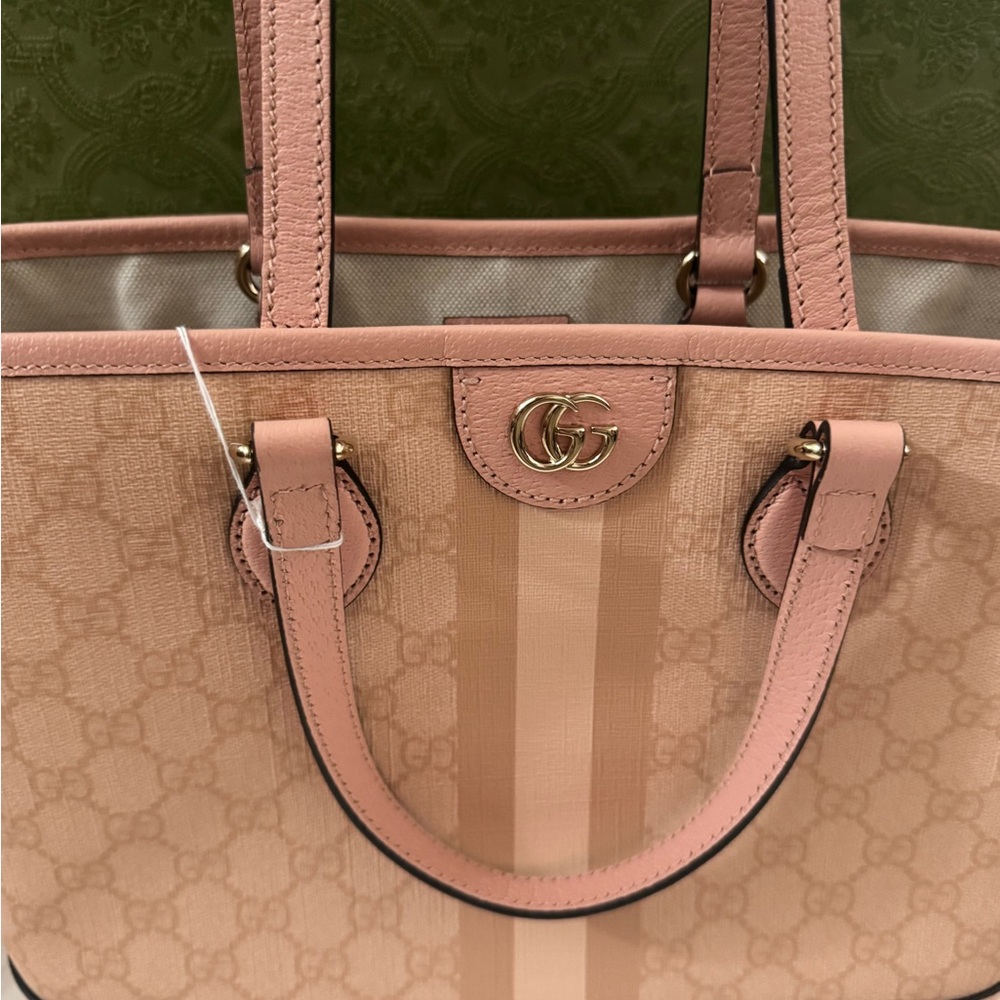 Authentic Gucci GG Ophidia Supreme Light Pink 2-Way  Tote Bag
